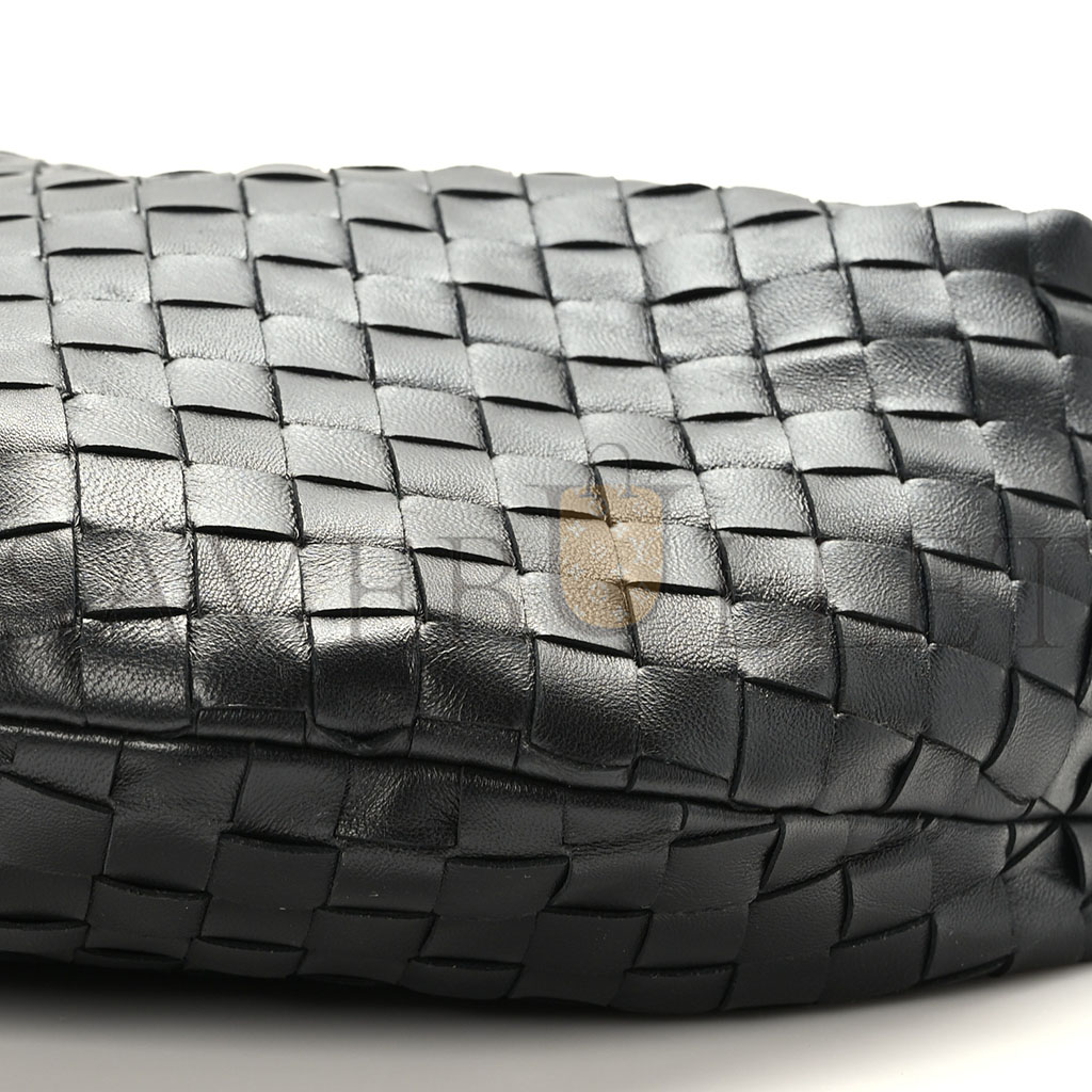 bo*te*ga Ve*ne*ta nappa intrecciato teen jodie hobo black (36*21*6cm)